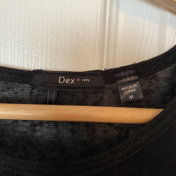 Dex Black Drape Front Linen Top - Picture 6 of 12